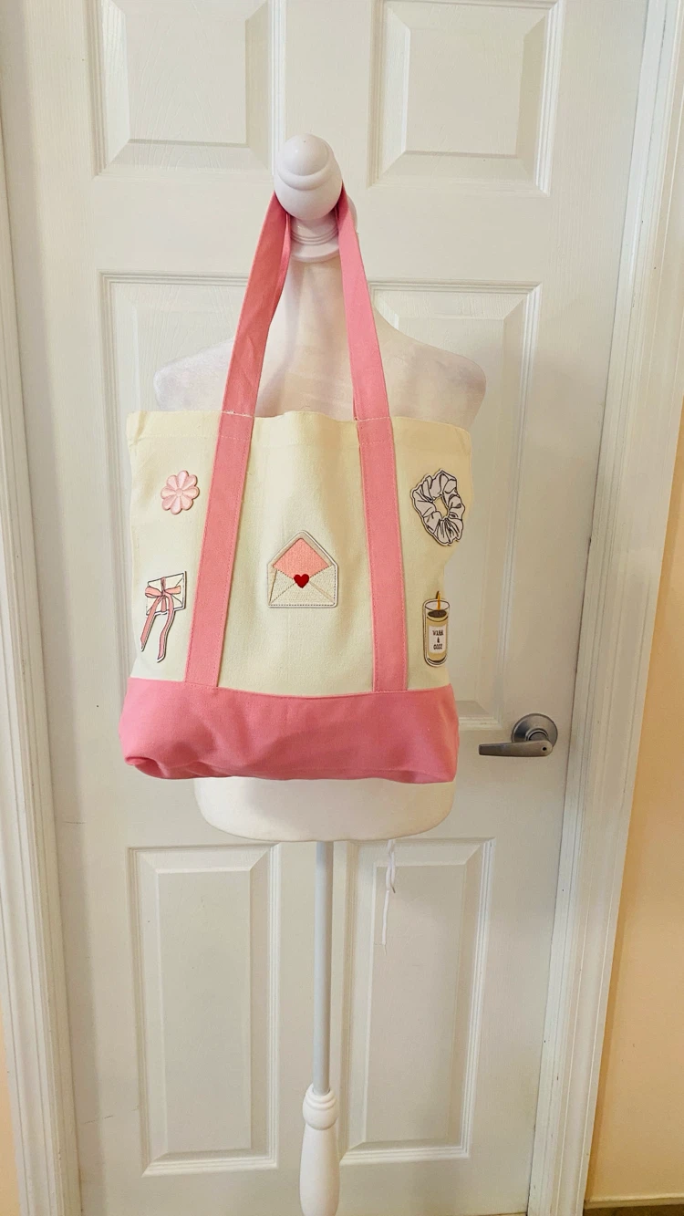 Handmade tote 14x13x4