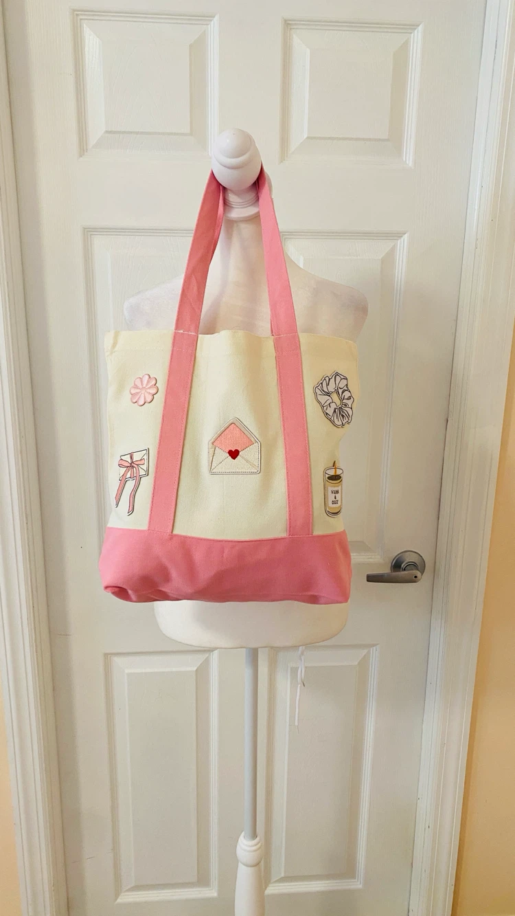 Handmade tote 14x13x4 - photo 3