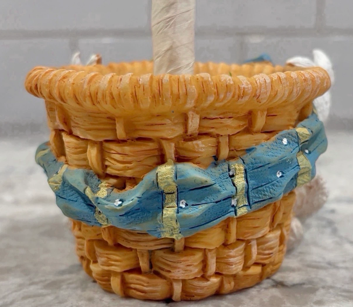 Easter Bunny Basket Topiary Decoration – Spring Centerpiece - photo 3