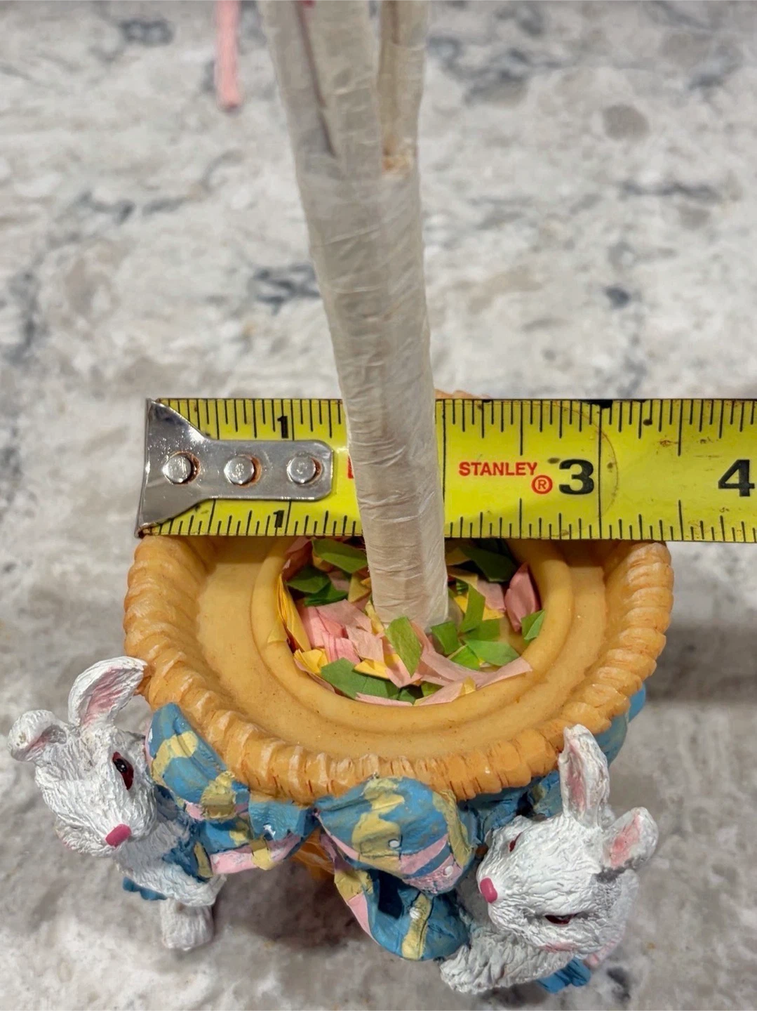 Easter Bunny Basket Topiary Decoration – Spring Centerpiece - photo 5