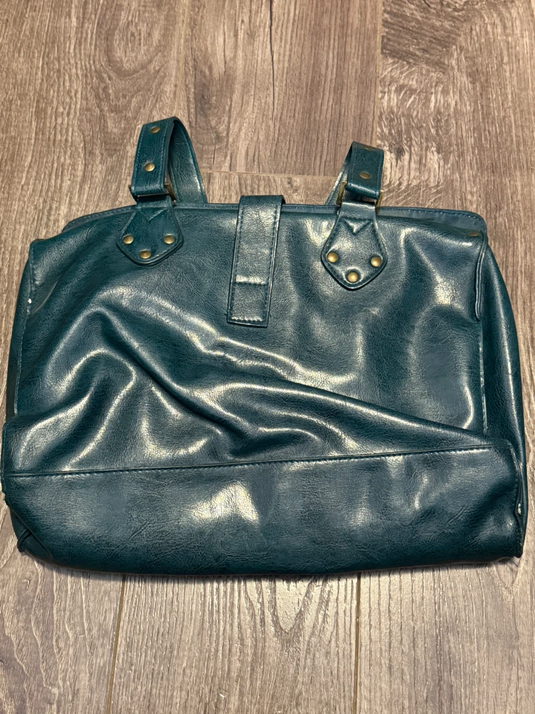 Teal Faux Leather Purse - photo 2
