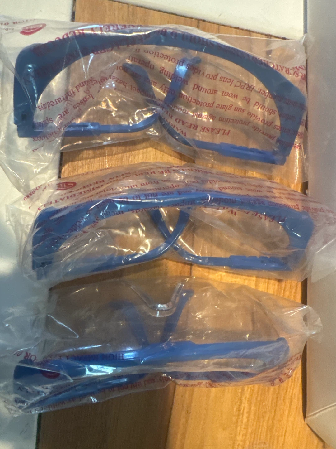 Blue Safety Glasses