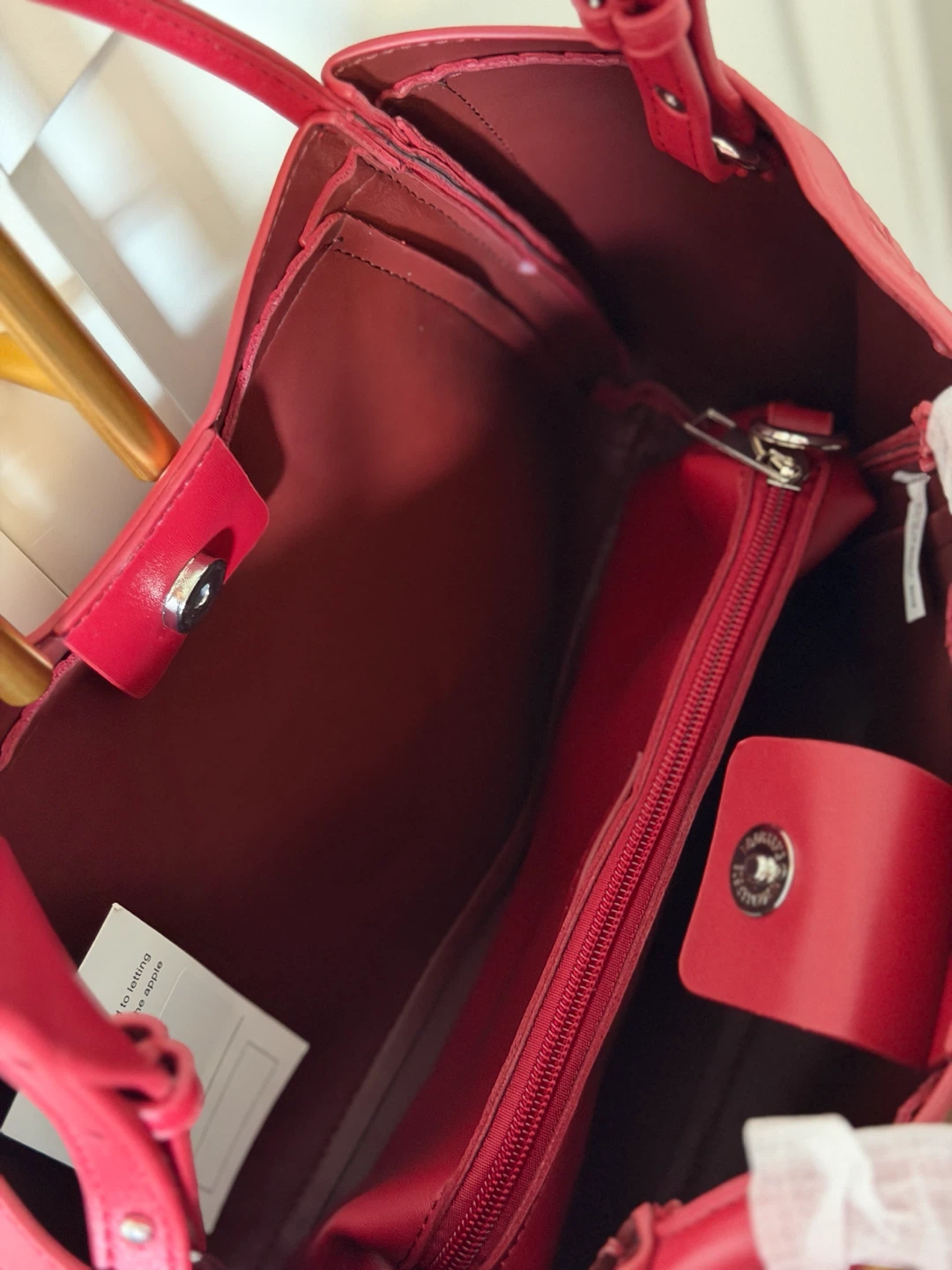 NEWBELLA Red Woven Tote Handbag - photo 2