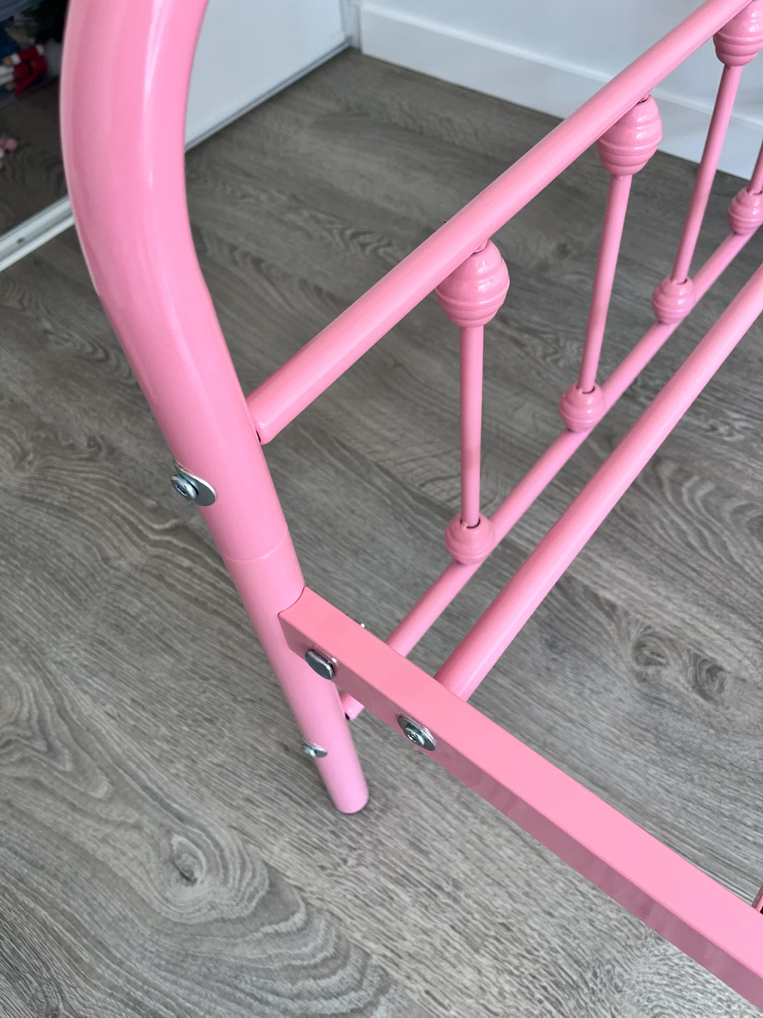 Zinus Pink Metal Twin Bed Frame with Mattress - photo 5
