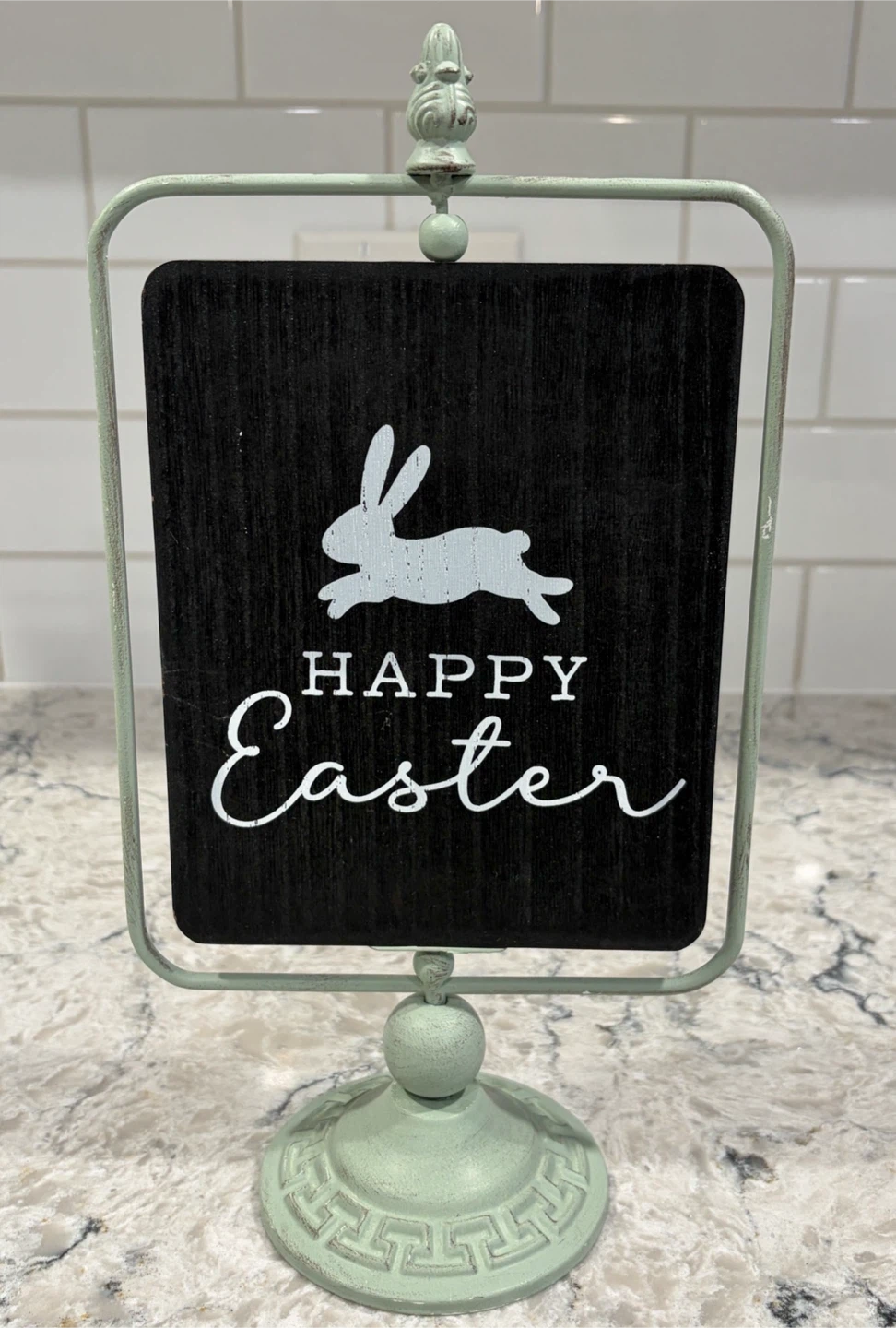 Reversible "Happy Easter" / "Hello Spring" Decorative Sign - photo 2