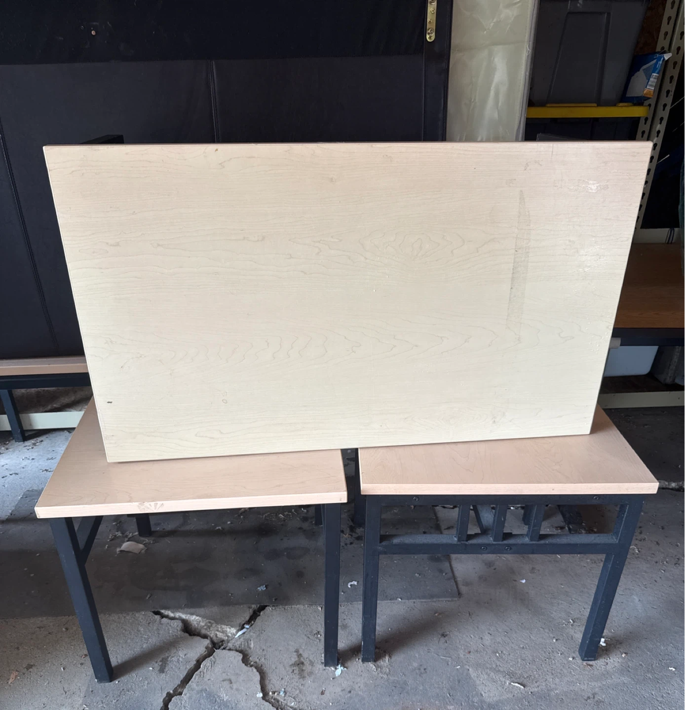 2 Metal framed coffee tables and 5 end tables - photo 2