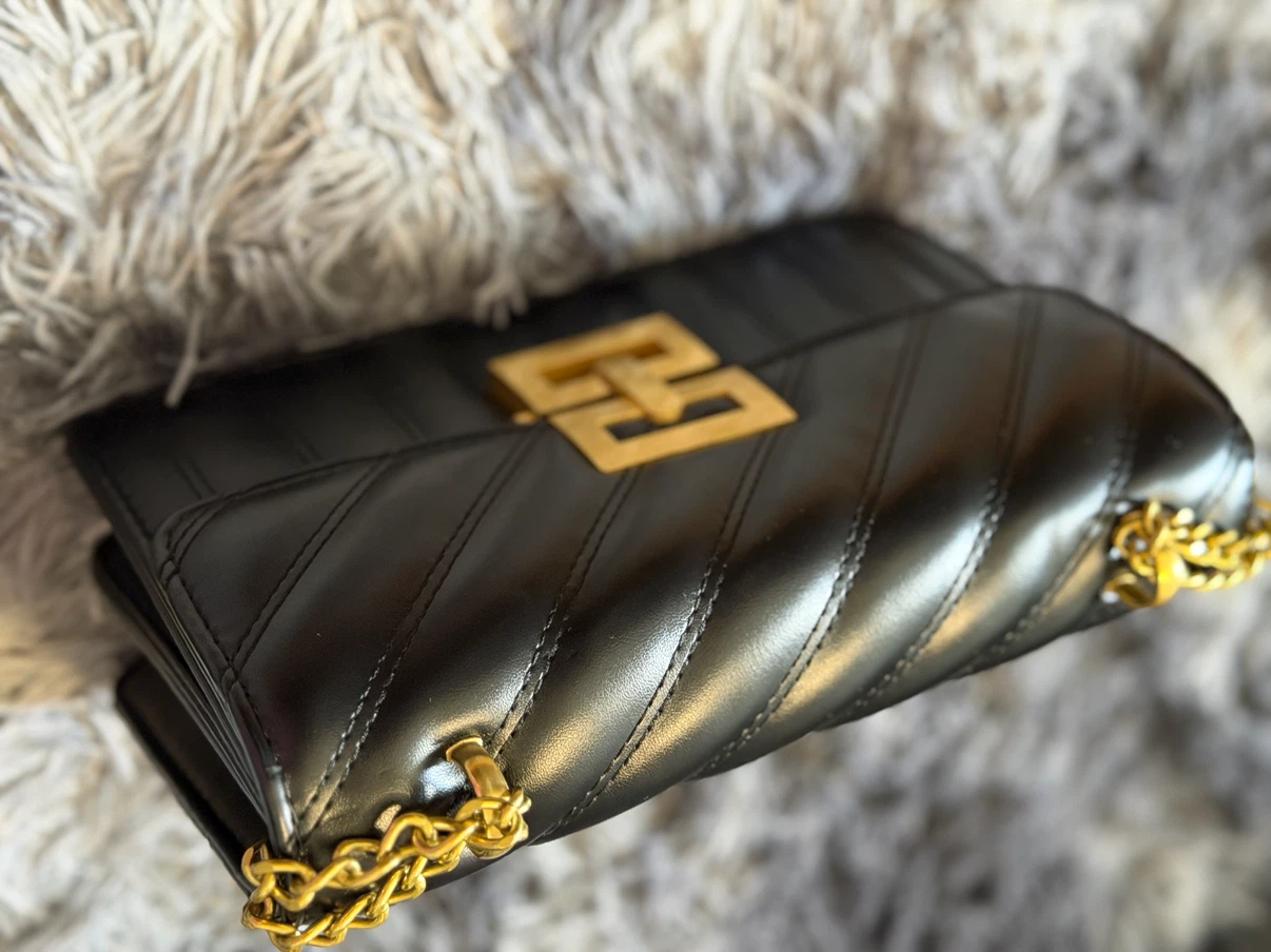 Black Quilted Chain Bag - photo 4