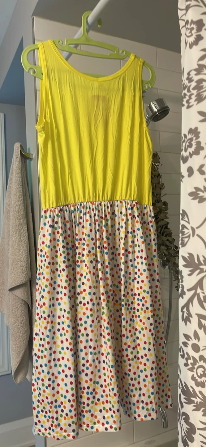 PatPat Yellow Polka Dot Dress - XL - photo 2