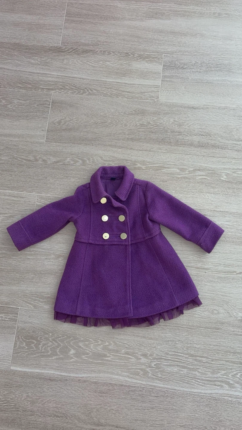 GAP Cashmere Purple Coat with Tulle Bottom