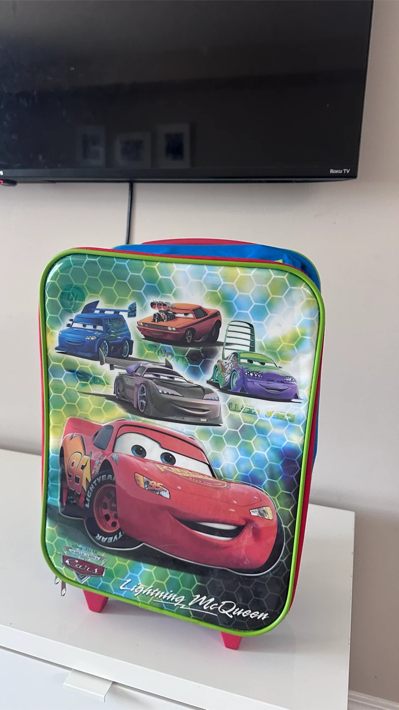 Kids Lightning McQueen Rolling Suitcase