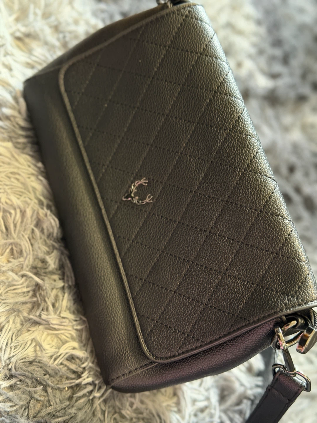 Black Quilted Shoulder Bag