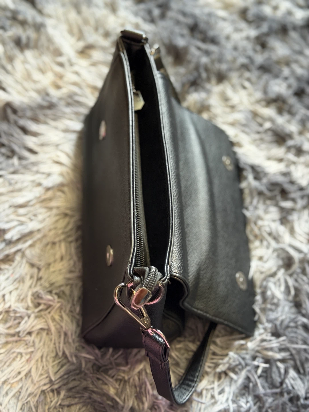 Black Quilted Shoulder Bag - photo 2
