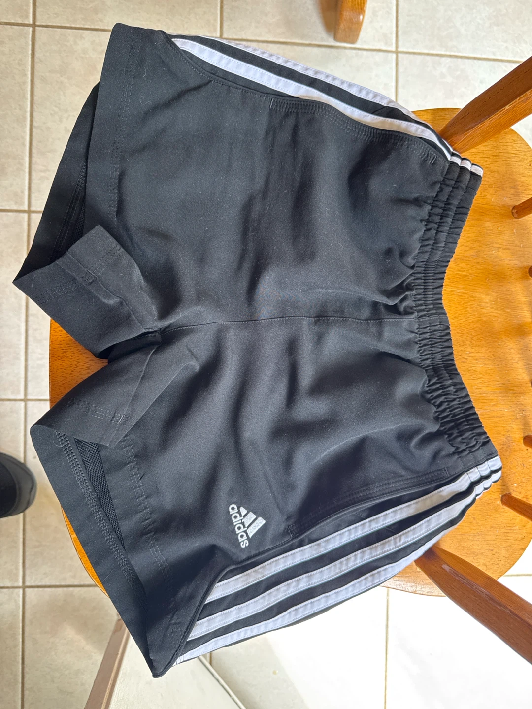 Adidas Black Climalite Shorts - Youth Medium