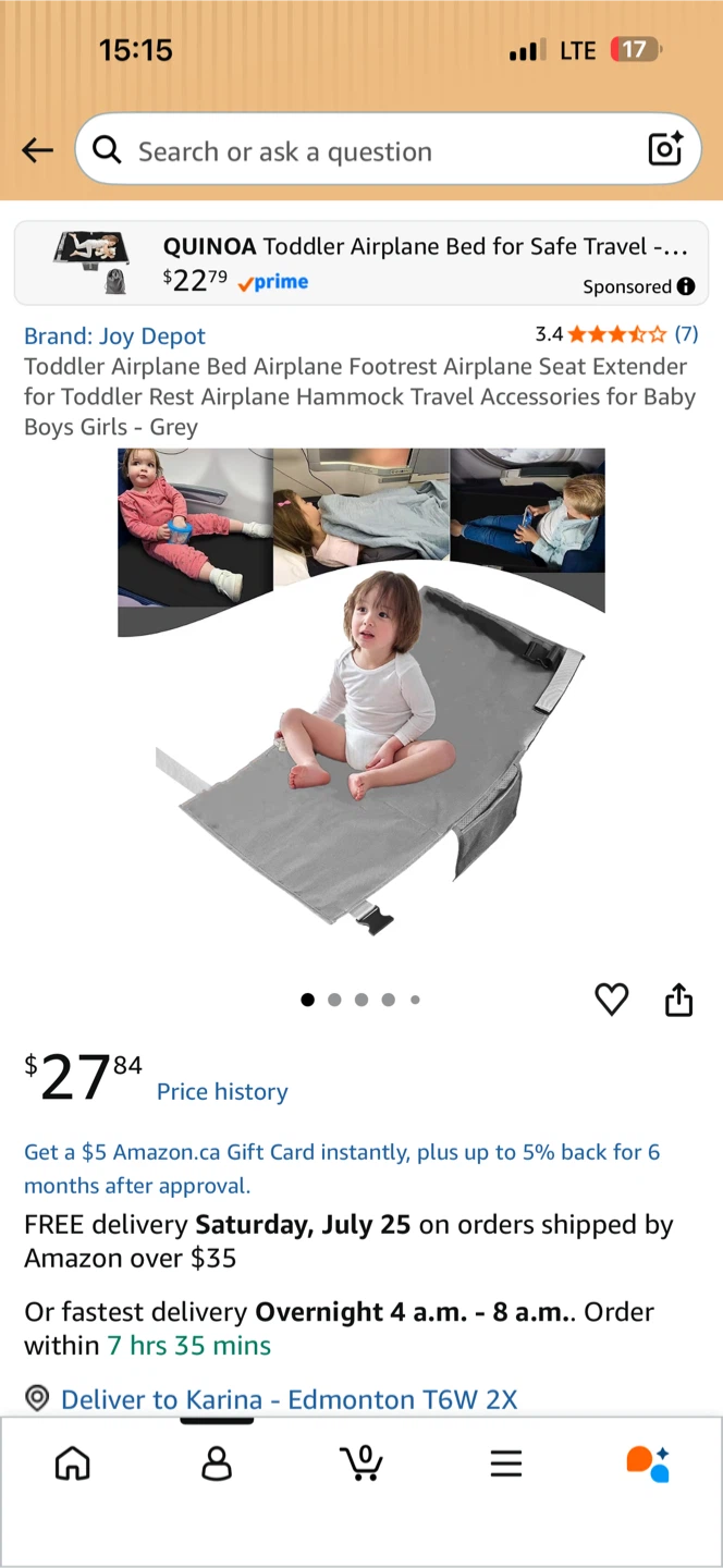 Joy Depot Toddler Airplane Bed Footrest Extender Grey