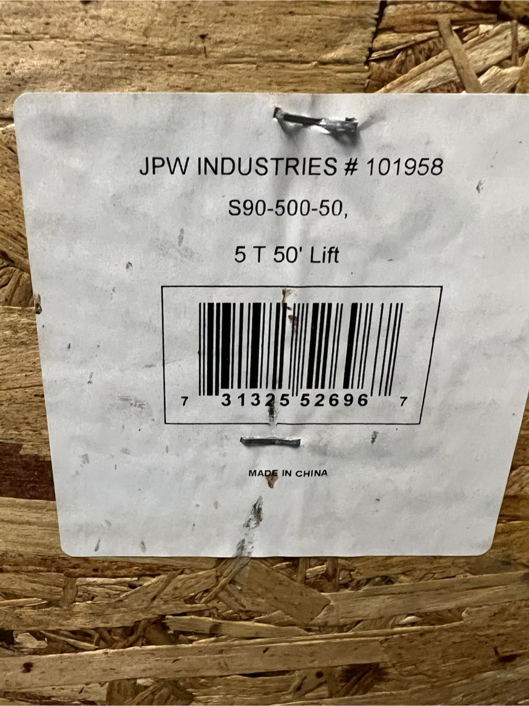 JET 5 Ton Chain Hoist S90-500 - photo 5