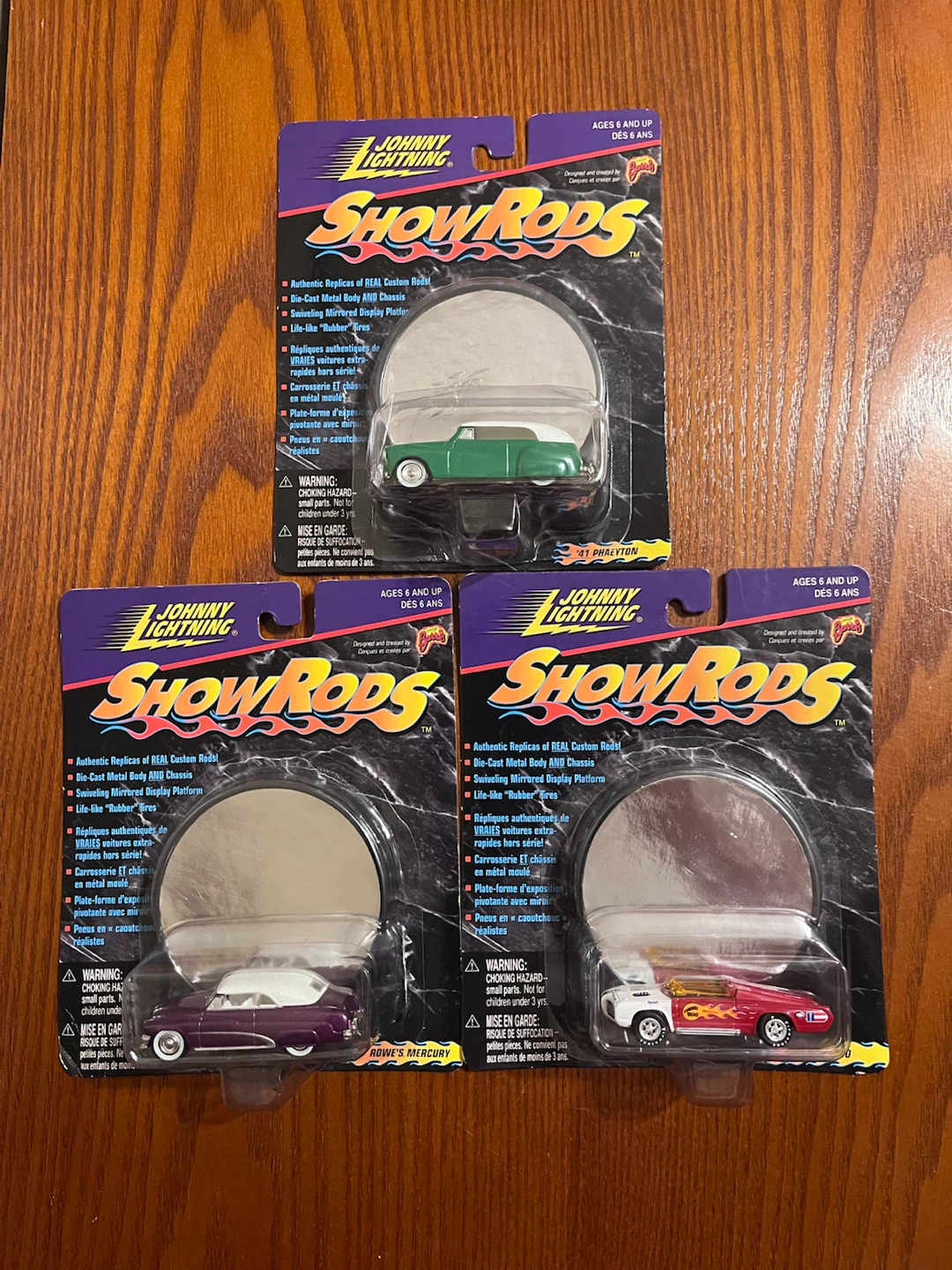 VINTAGE (1999) JOHNNY LIGHTNING SHOW RODS (1:64 Scale diecast)