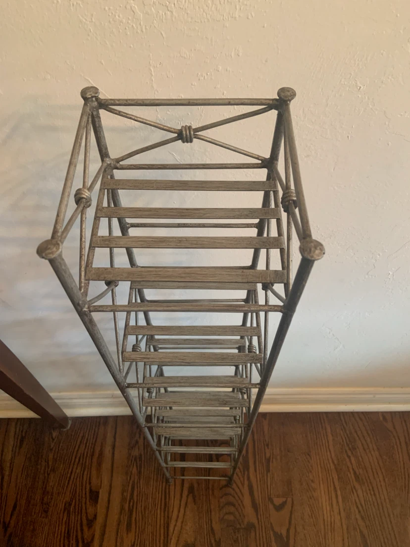 HEAVY STEEL METAL CD STAND STORAGE TOWER - photo 3