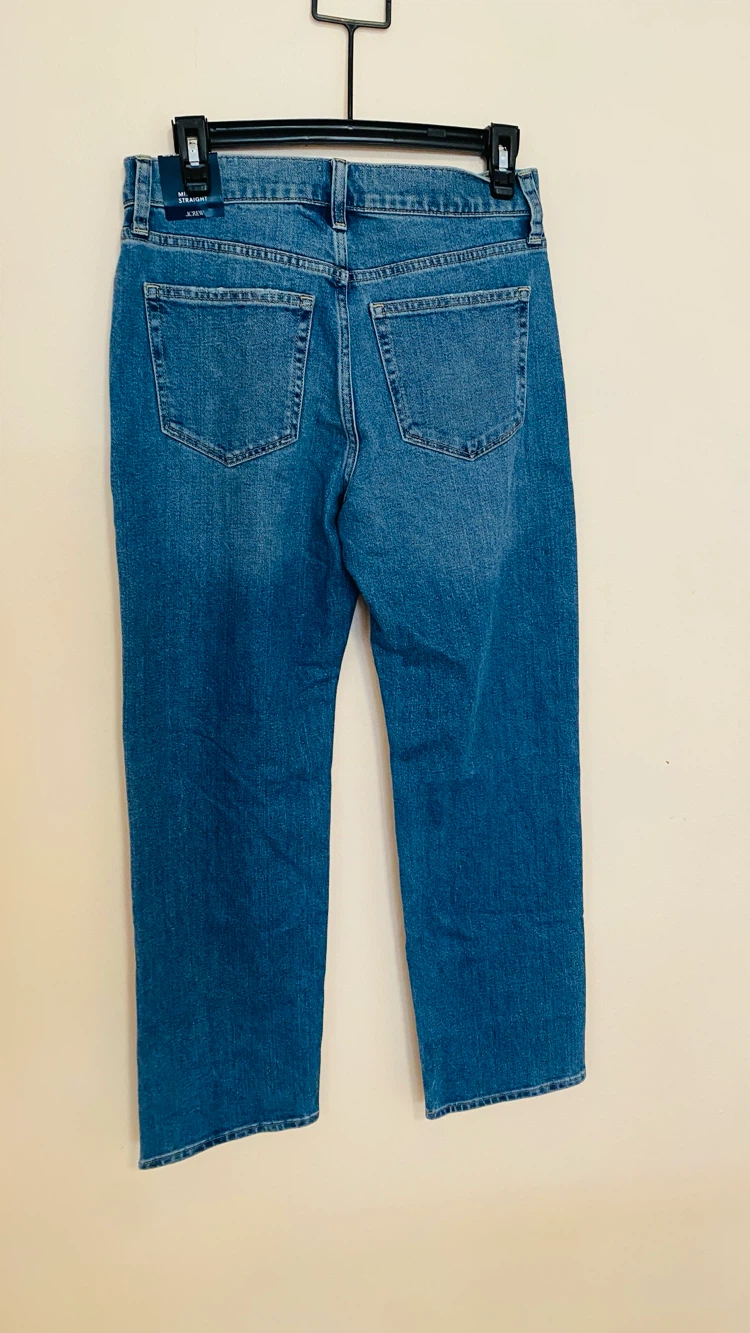 J crew mid rise straight leg jean size 27 - photo 3