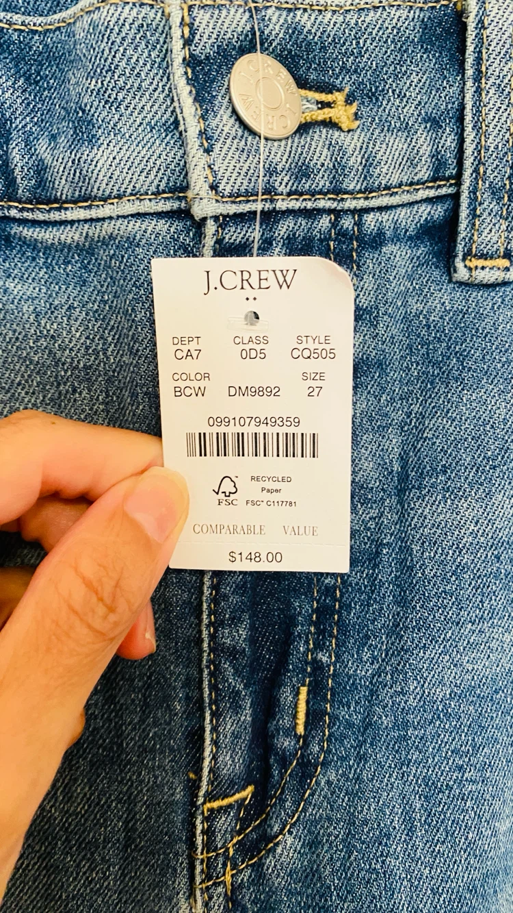 J crew mid rise straight leg jean size 27 - photo 4