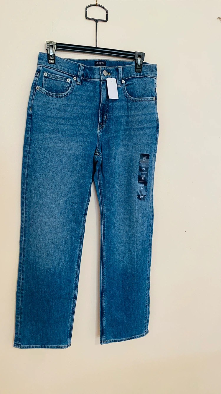 J crew mid rise straight leg jean size 27 - photo 5