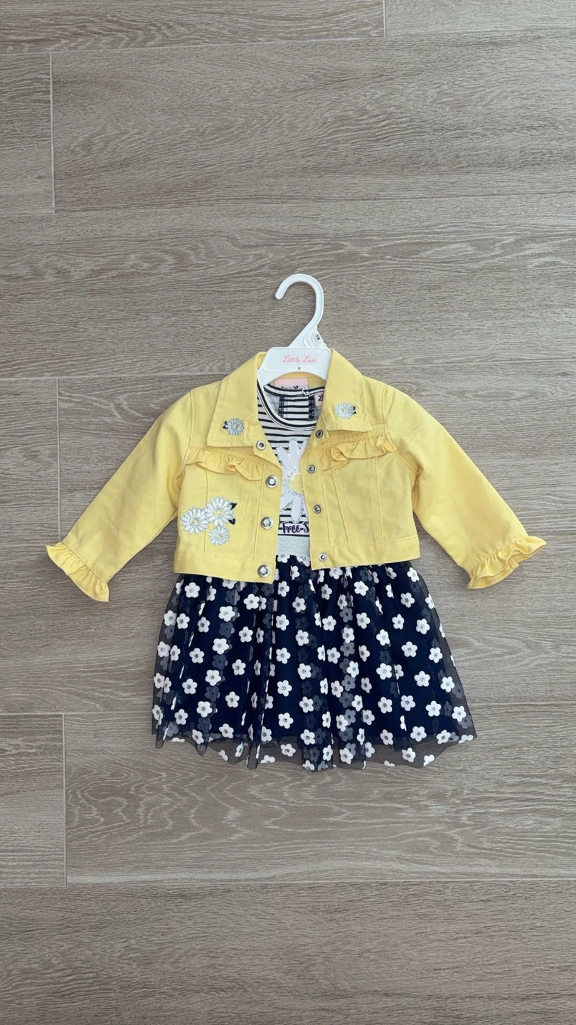 Little Lass Girls Dress Set