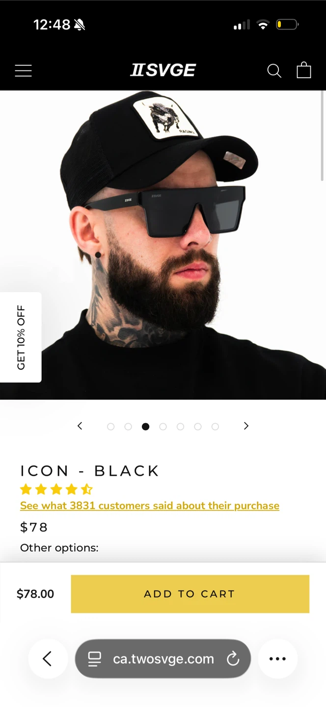 Two savage sunglasses