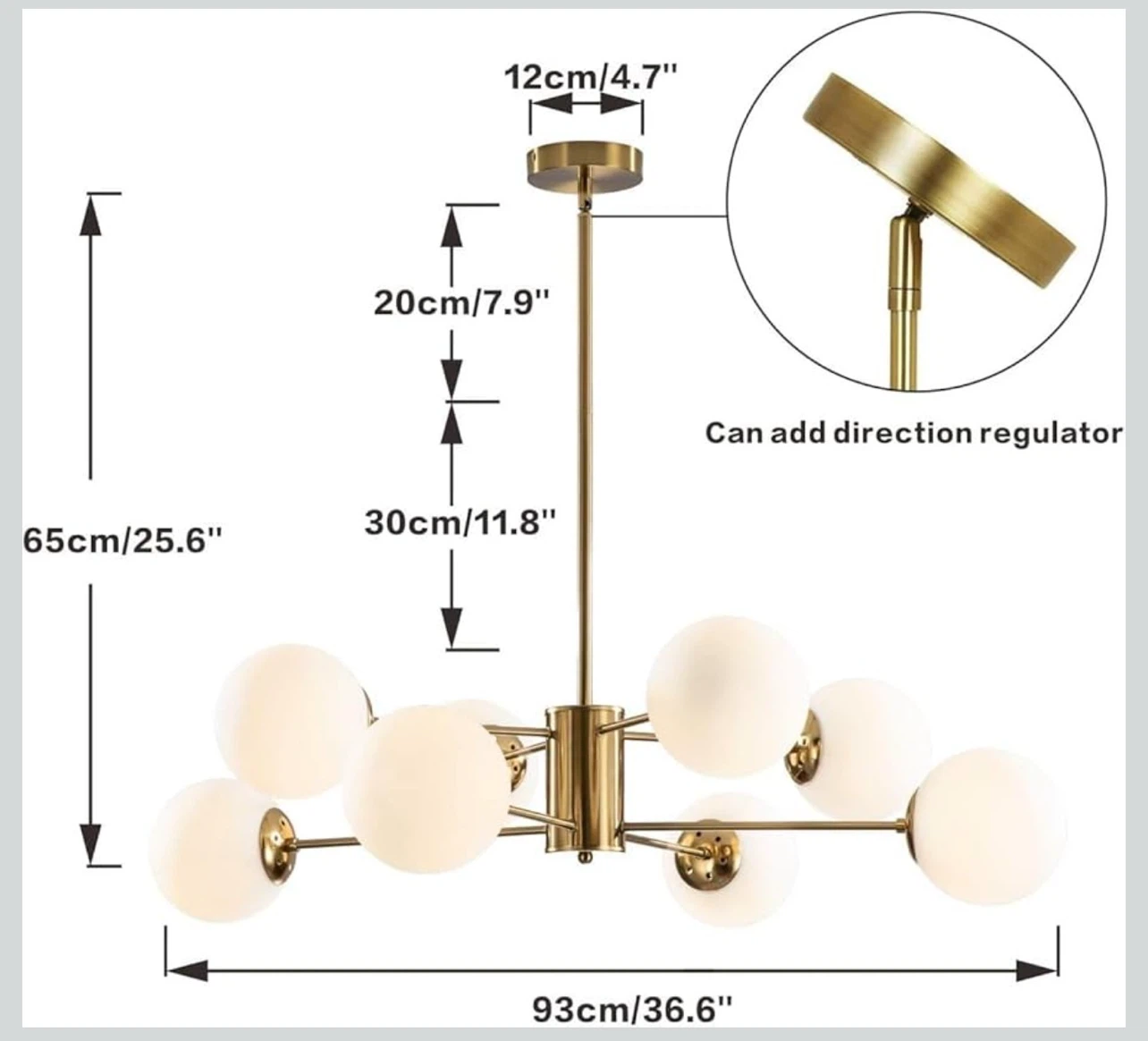 Modern Sputnik Chandelier