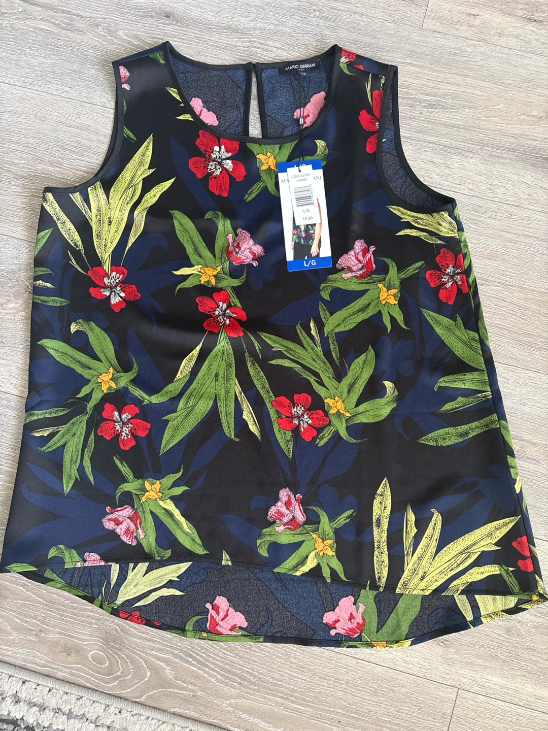 Mario Serrani Women's Floral Sleeveless Top
