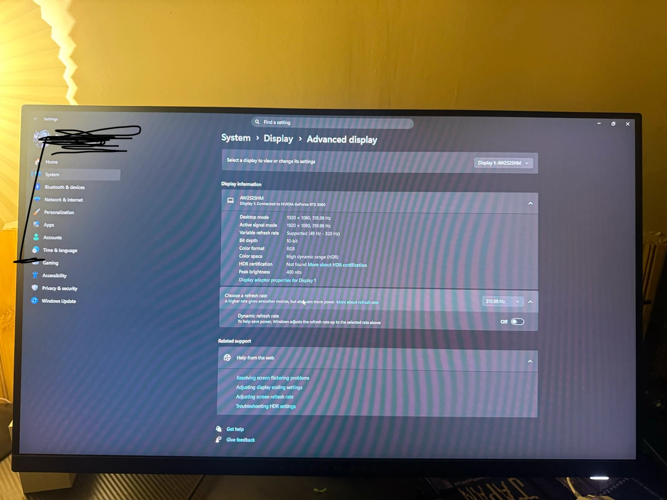 Alienware AW2525HM Gaming Monitor - photo 3