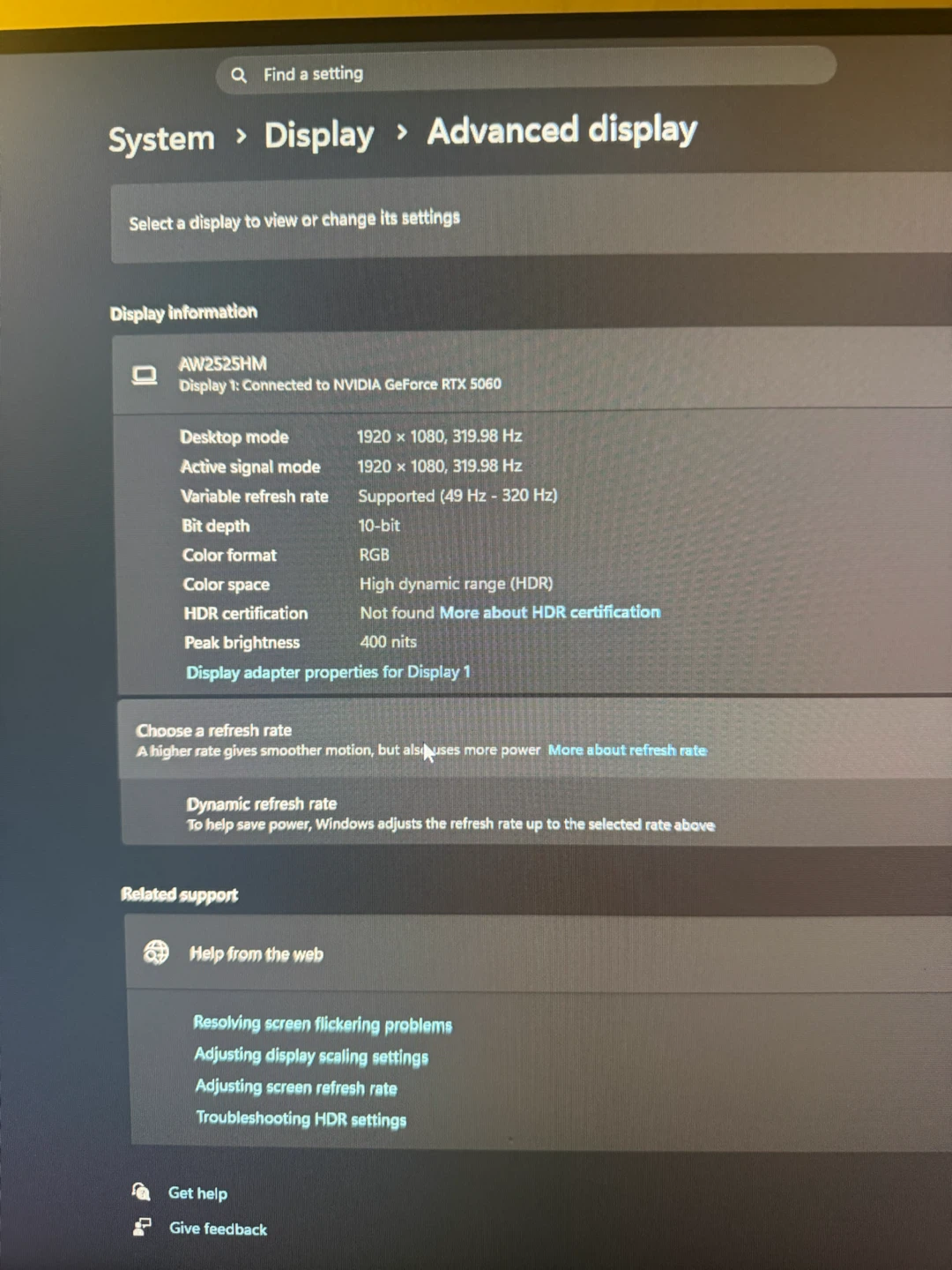 Alienware AW2525HM Gaming Monitor - photo 4
