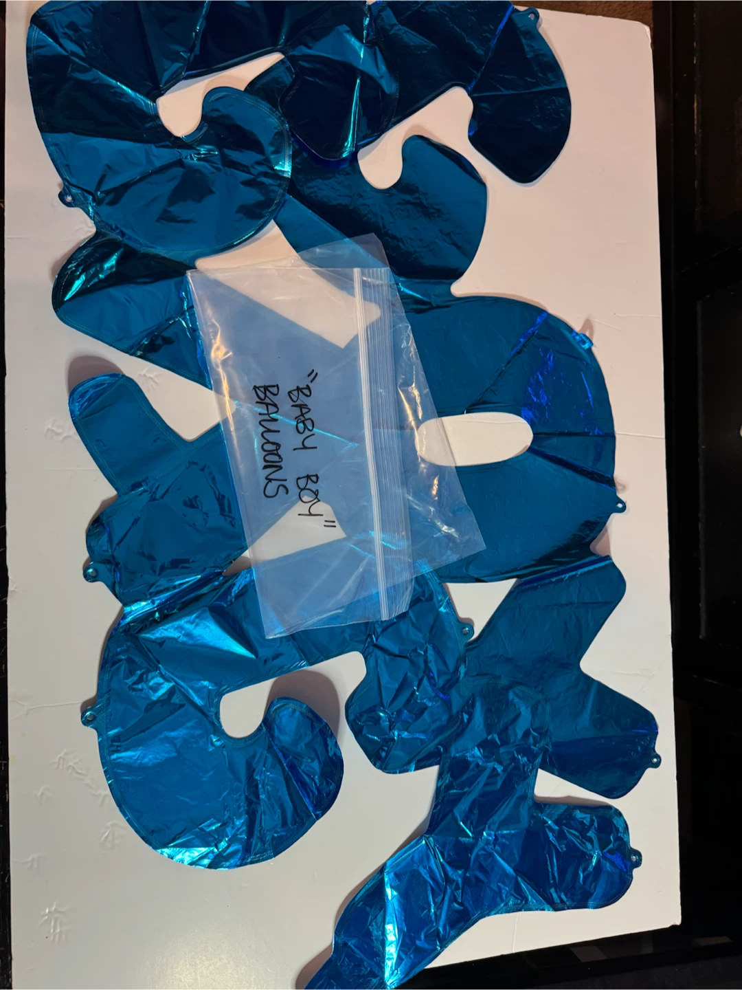 Baby Shower Photo Booth Props - Boy and Various Balloons - photo 5