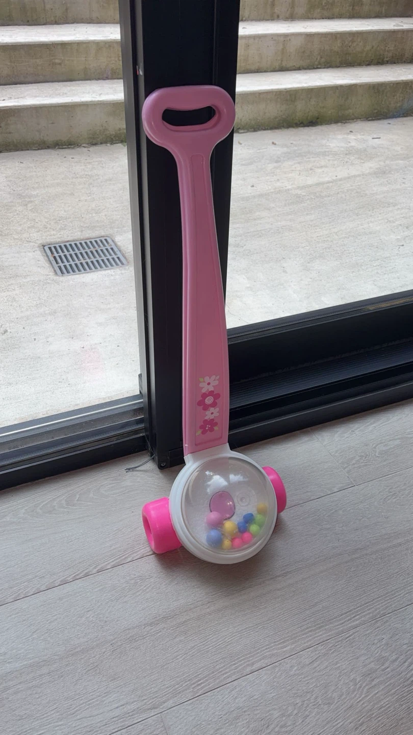 Pink Baby Walker Toy with Rattles