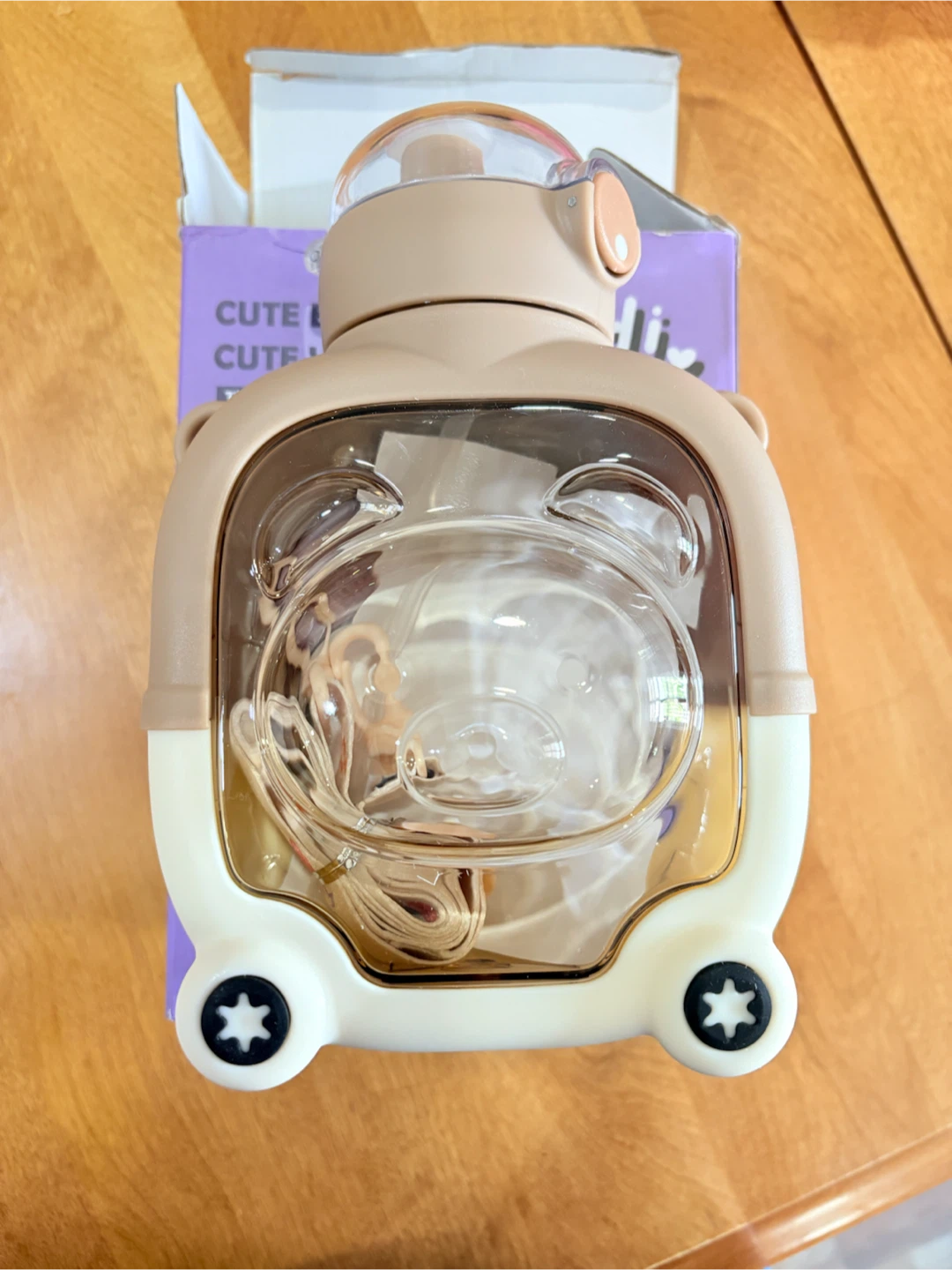 Cute Bear Water Bottle with Stickers - photo 5