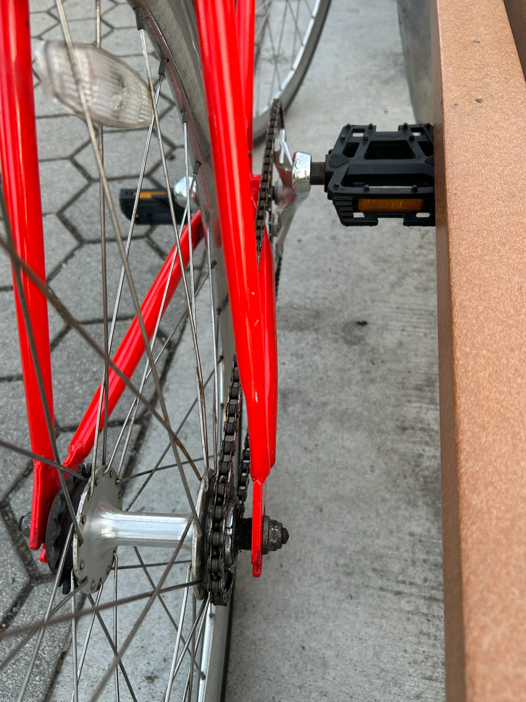 Red Fuji fixie - photo 4
