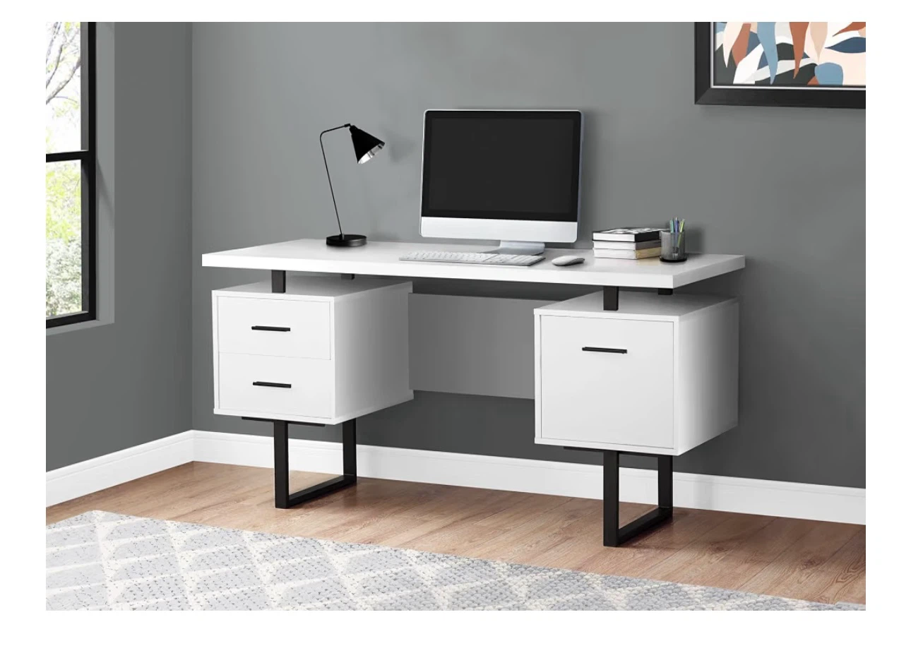 Monarch Specialties Computer Desk White - photo 3