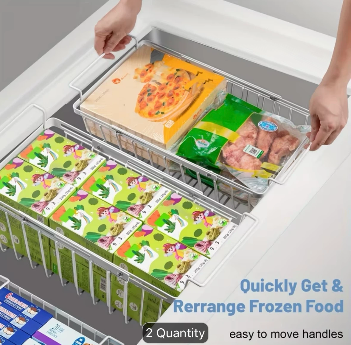 Freezer Organizer Bins 2 pcs - photo 5