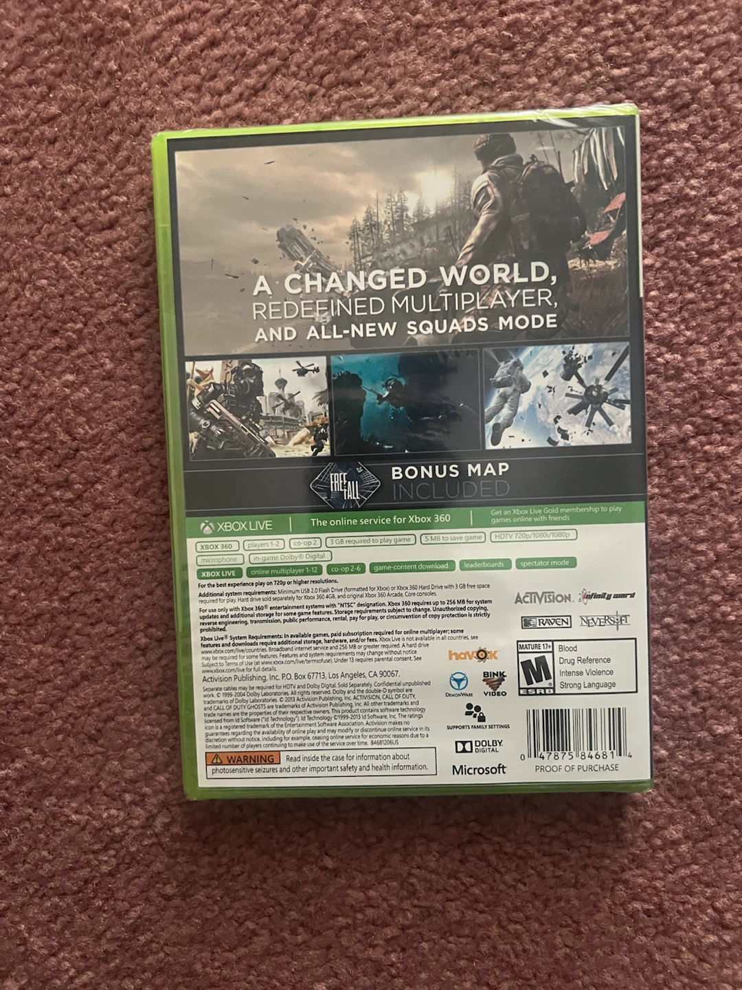 Brand new (unopened) Call of Duty Ghosts Xbox 360 Game