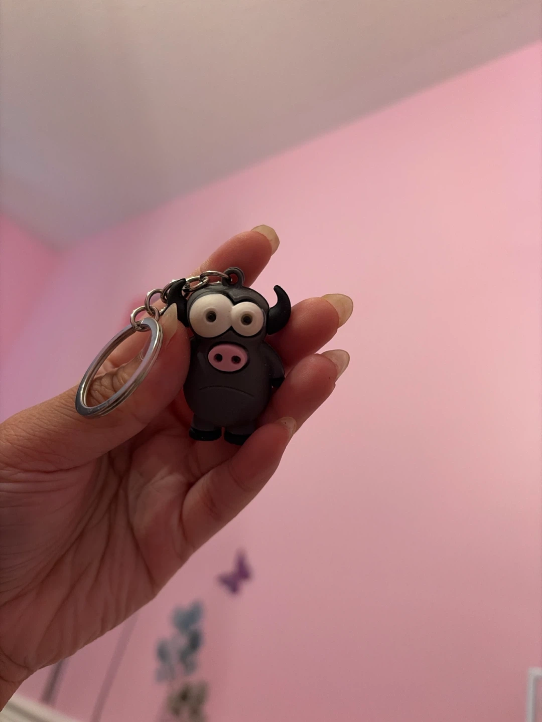 Cartoon Bull Keychain