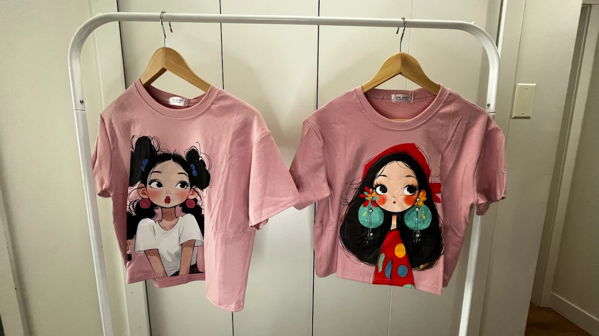 Pink Graphic T-Shirts $18 each