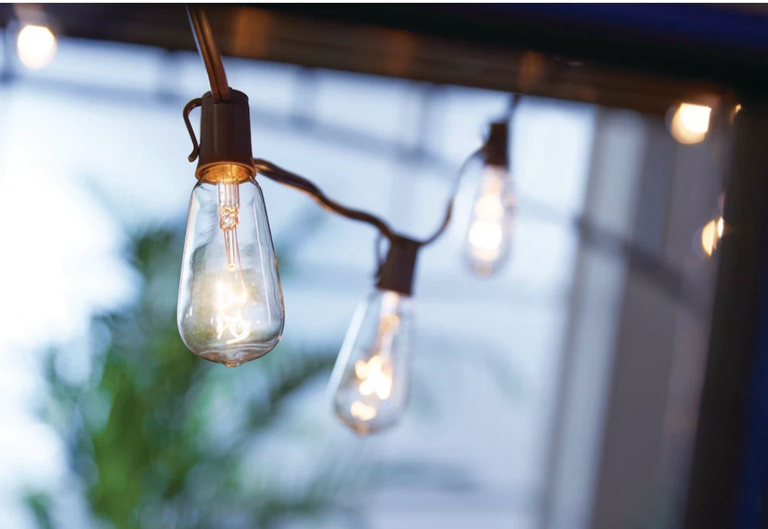 3m garden string lights with classic Edison-style bulbs