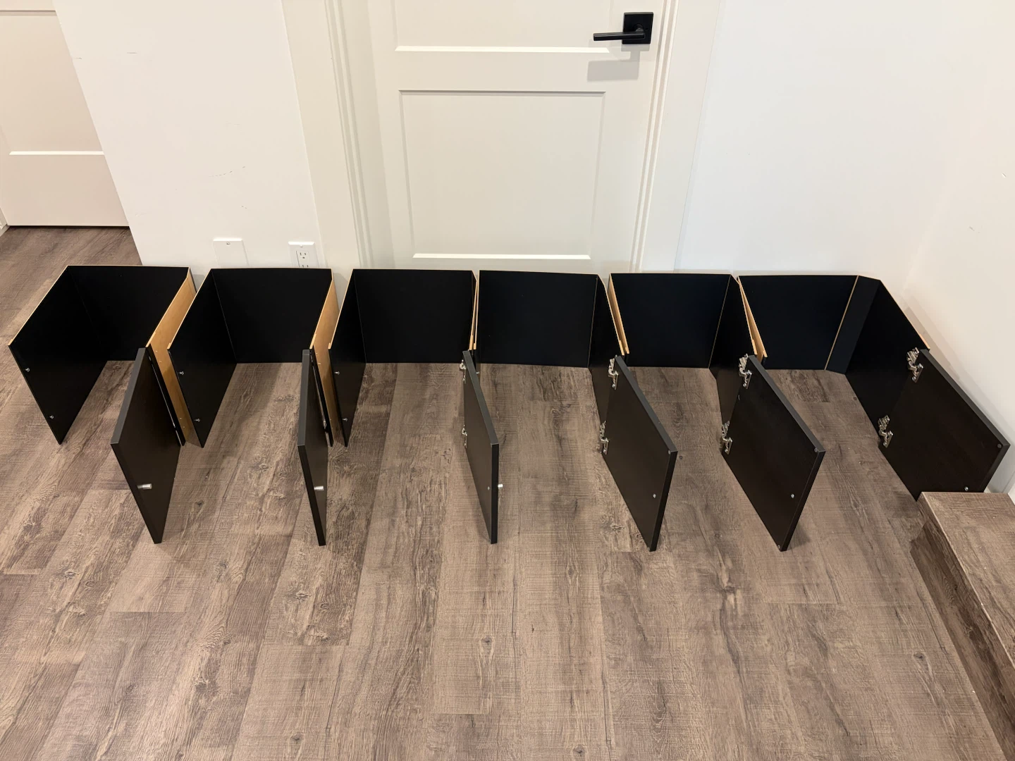 IKEA KALLAX doors x6 in black brown for $60 - photo 2
