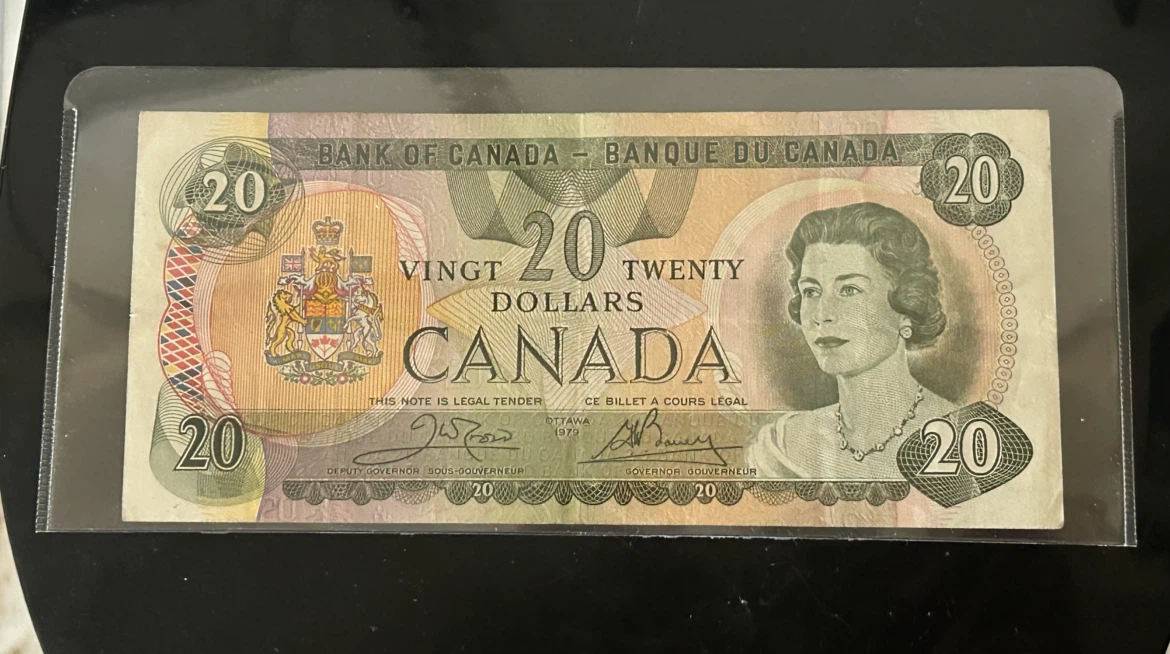 Bank of Canada 20 Dollar Bill - 1979