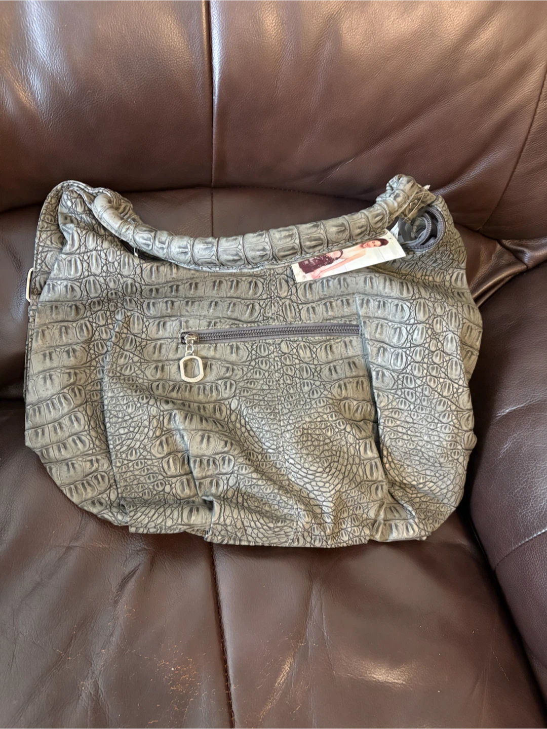 Gray Shoulder Bag