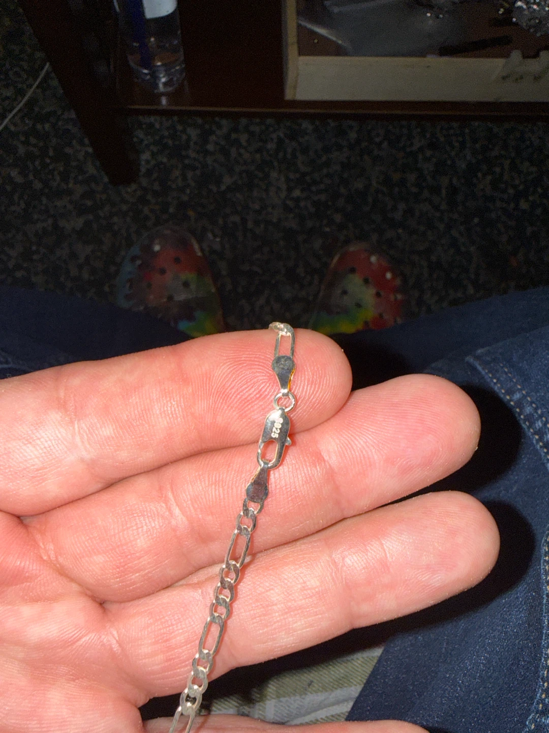 Men’s sliver necklace size 16 inch or 18 inch sliver 9.25