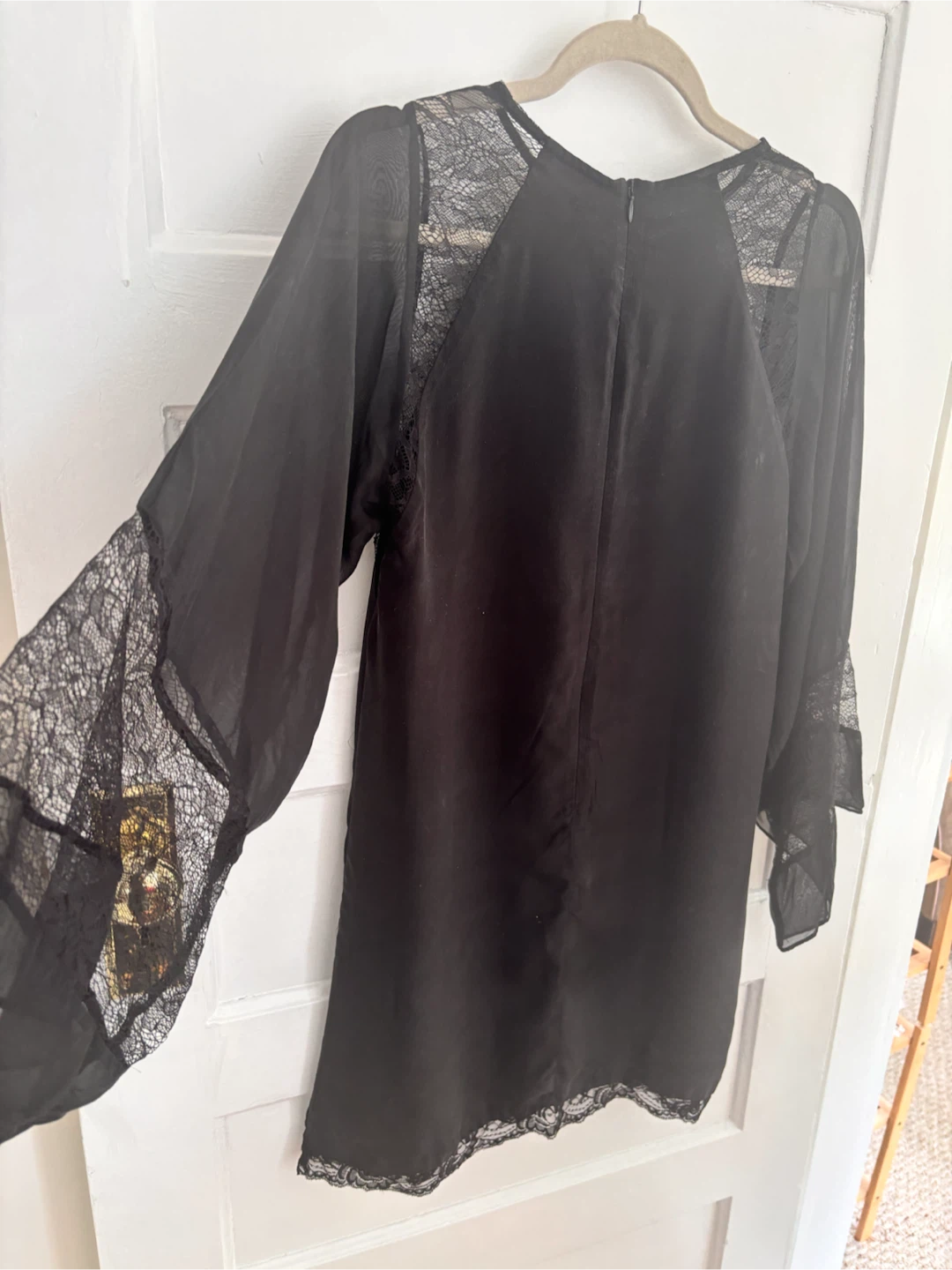 Silk Lace Sleeve Dress - photo 3