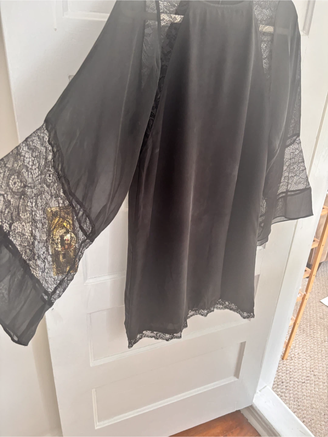 Silk Lace Sleeve Dress - photo 5