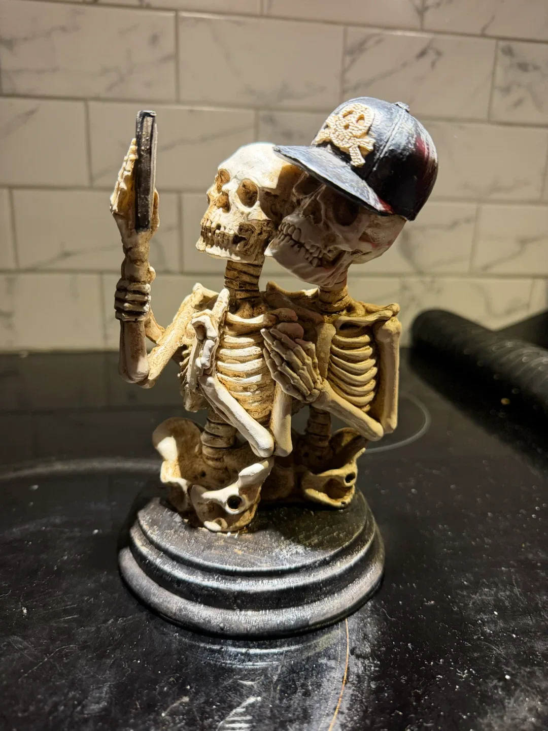 Ghost Couple 7 inch Skeleton Figurine