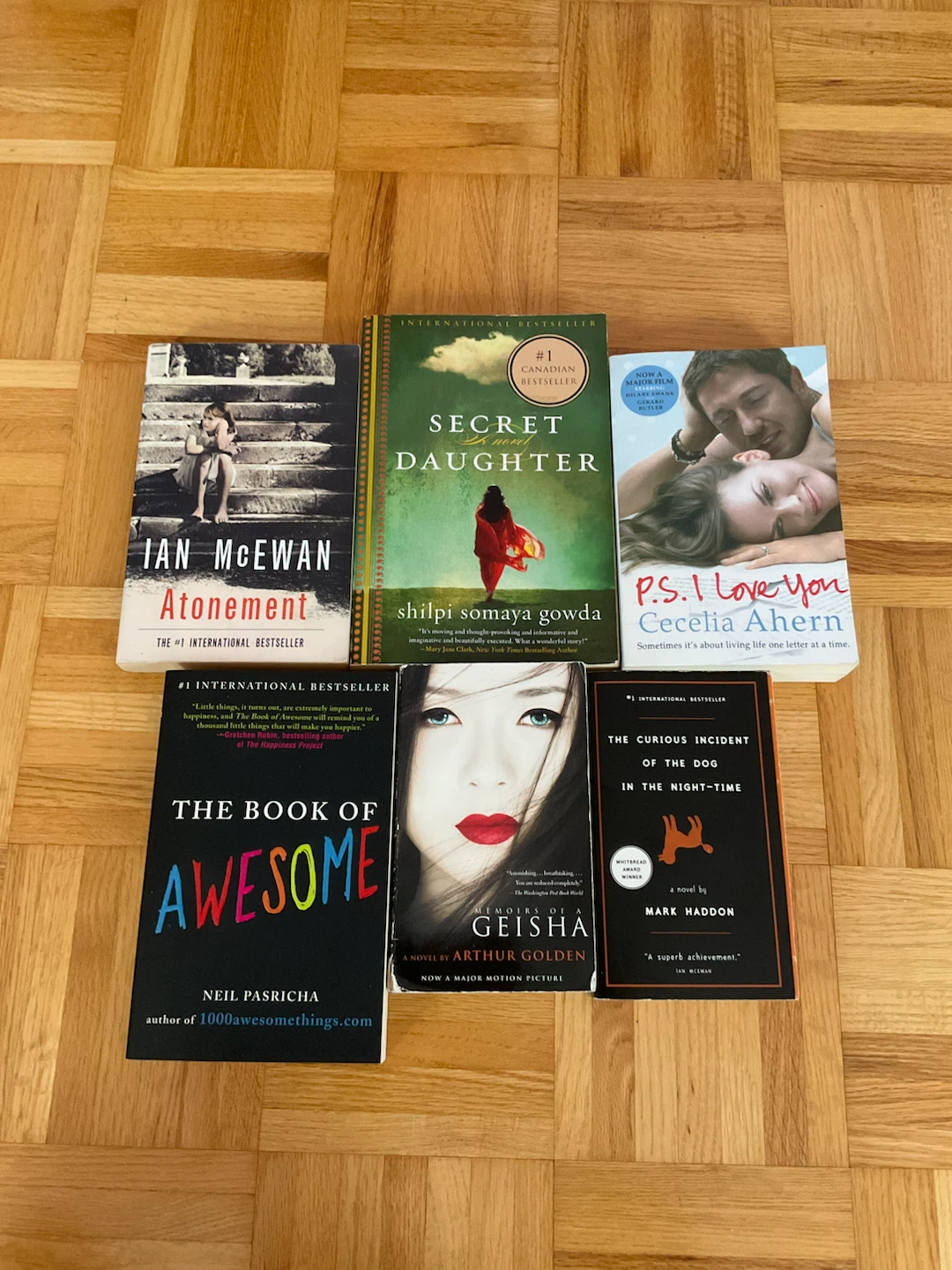 International Bestseller Book Bundle of 6 Softcover Novels
