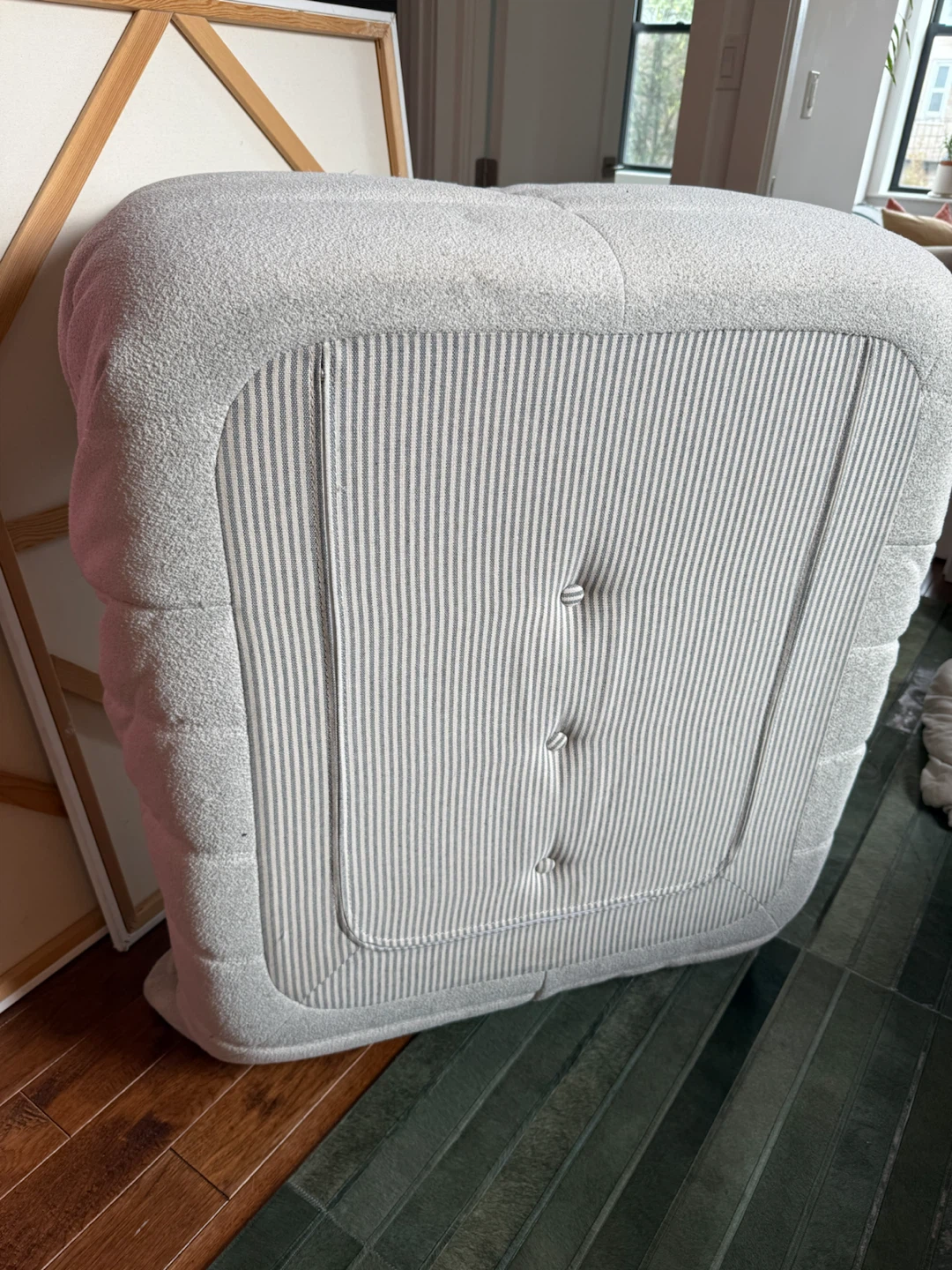 togo chair dupe - cream bouclé fabric - photo 4