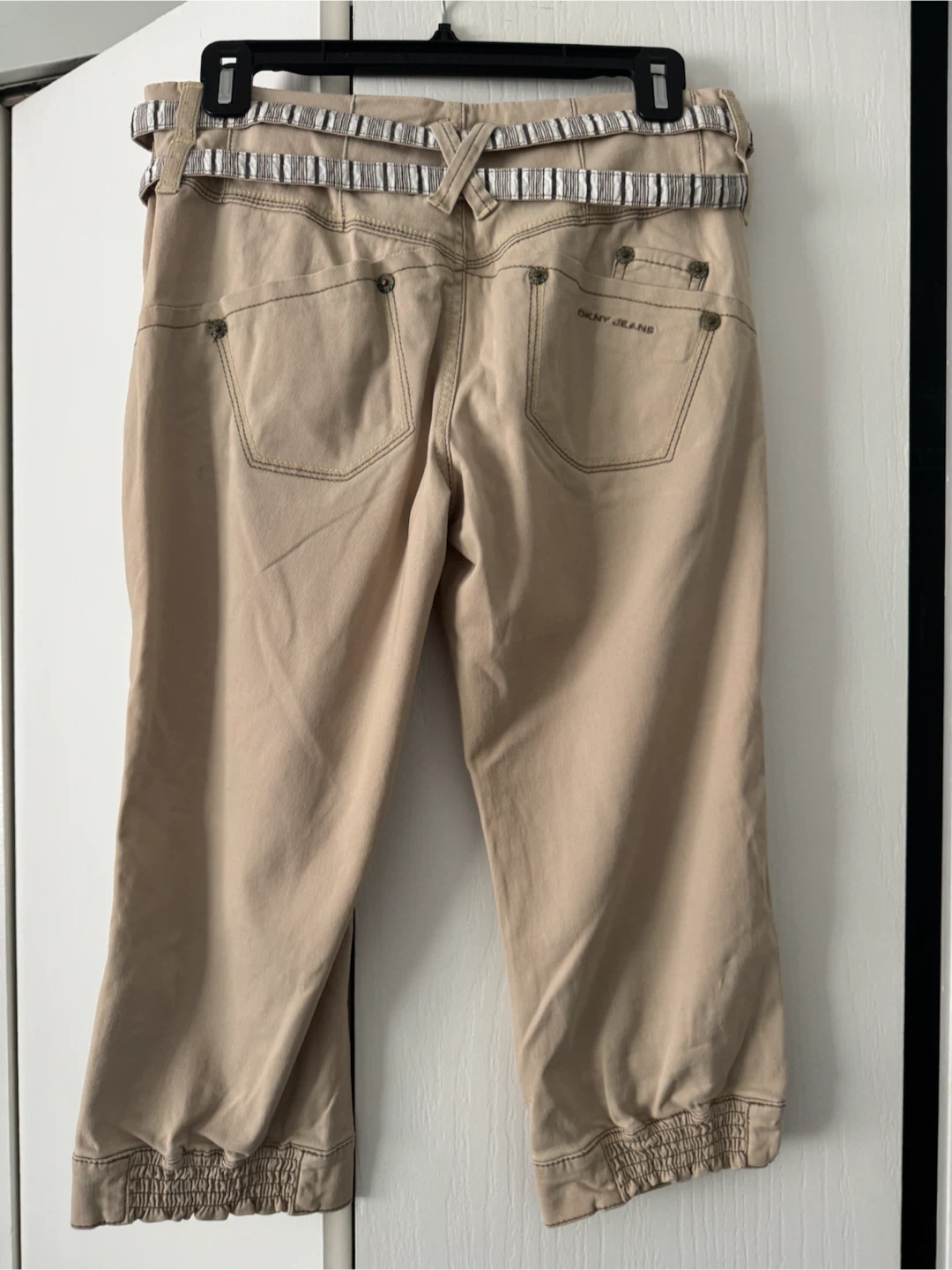 DKNY JEANS Khaki Capris with Belt - photo 2